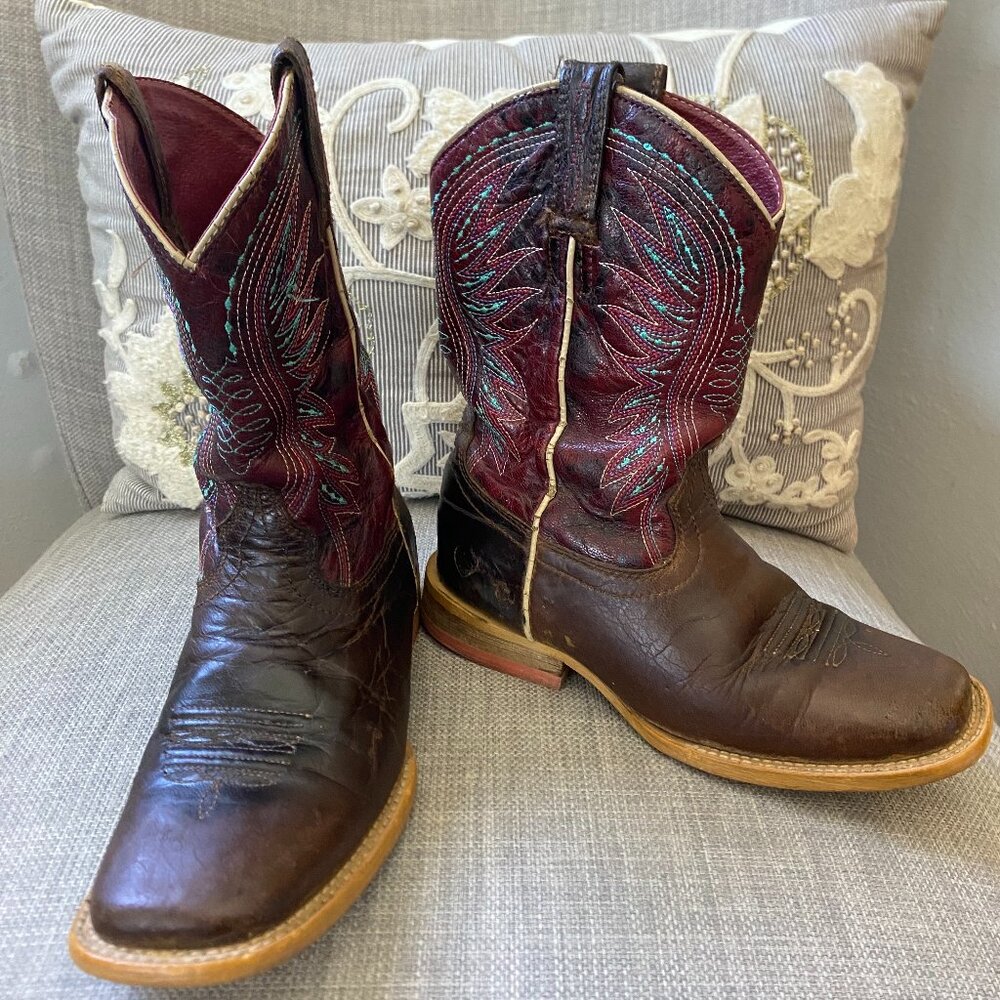 Youth Ariat Size 13 Vaquera Square Toe Boot